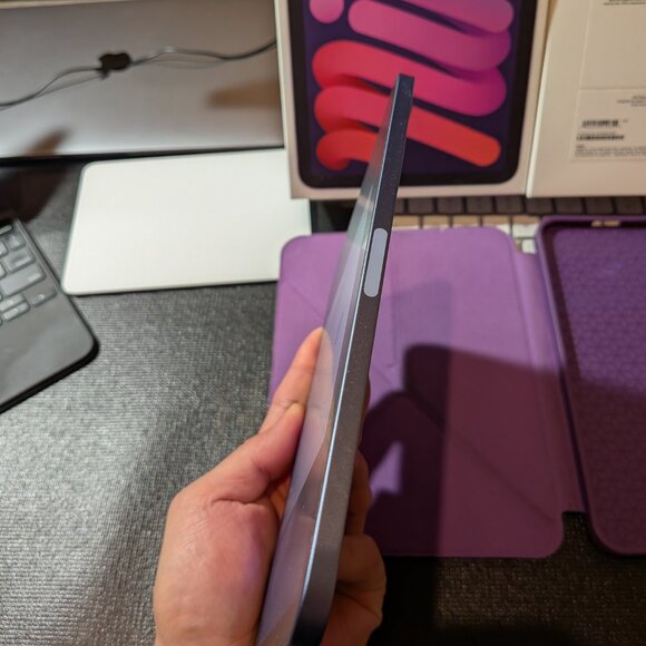 iPad mini 6GEN /256GB (purple) with box + origami case + paperlike and more - Picture 6 of 14